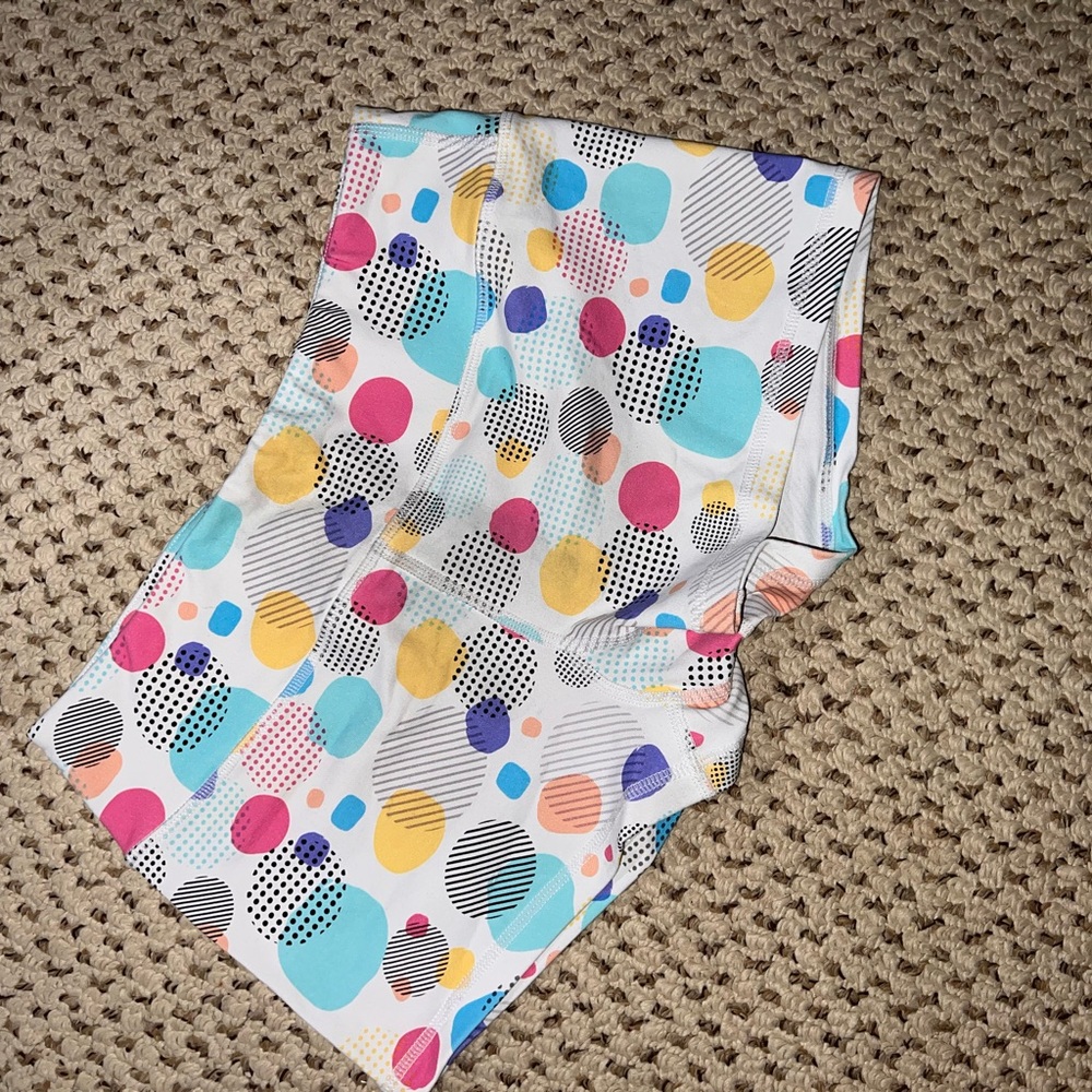 Vibrant Polka Dot Women's Athletic Shorts